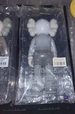3 art toys kaws medicom companion open edition nine new dark-brown, grey, blackness moma ten